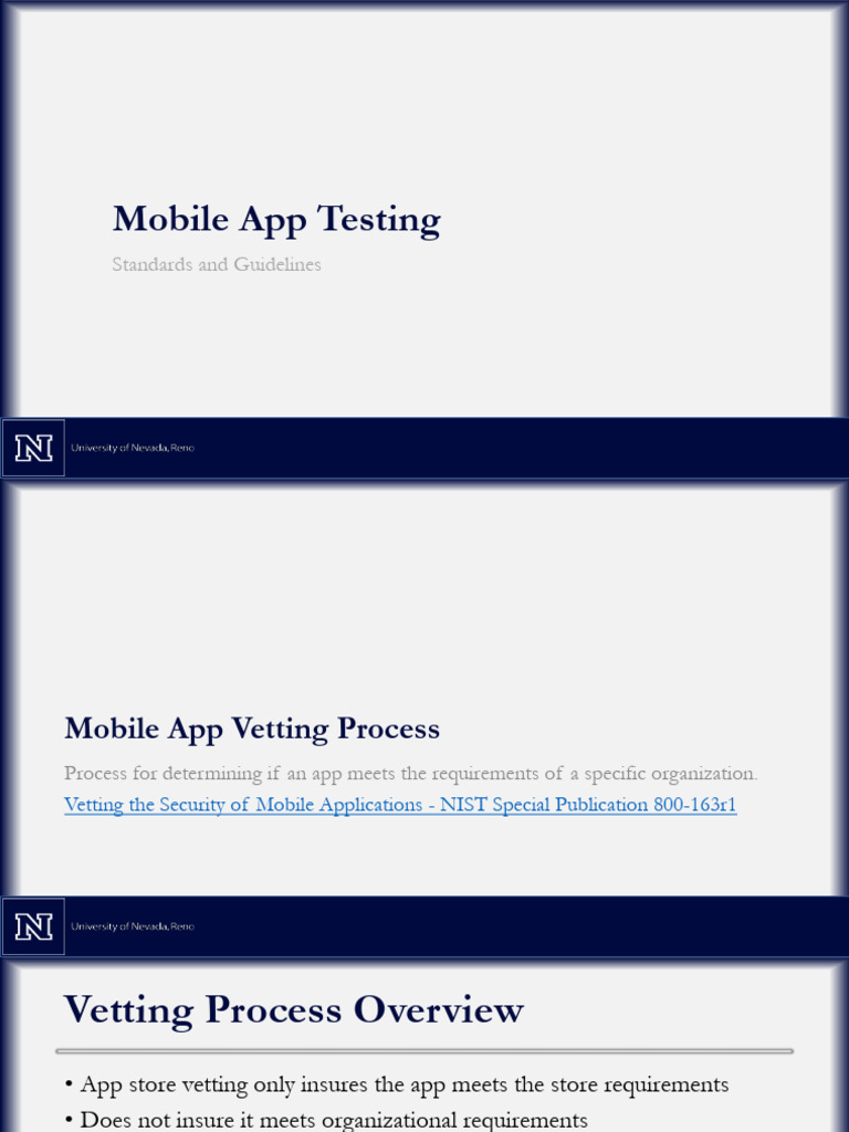 Mobile App Security Testing Guidelines | PDF | Mobile App | Malware