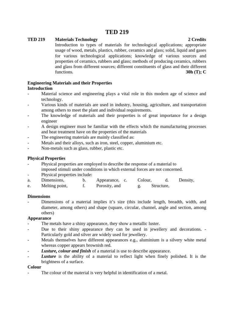 TED 219_Notes_02-1 | PDF | Ductility | Steel