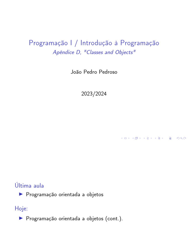 Classes e Objetos em Programação Python | PDF | Classe (programação de ...