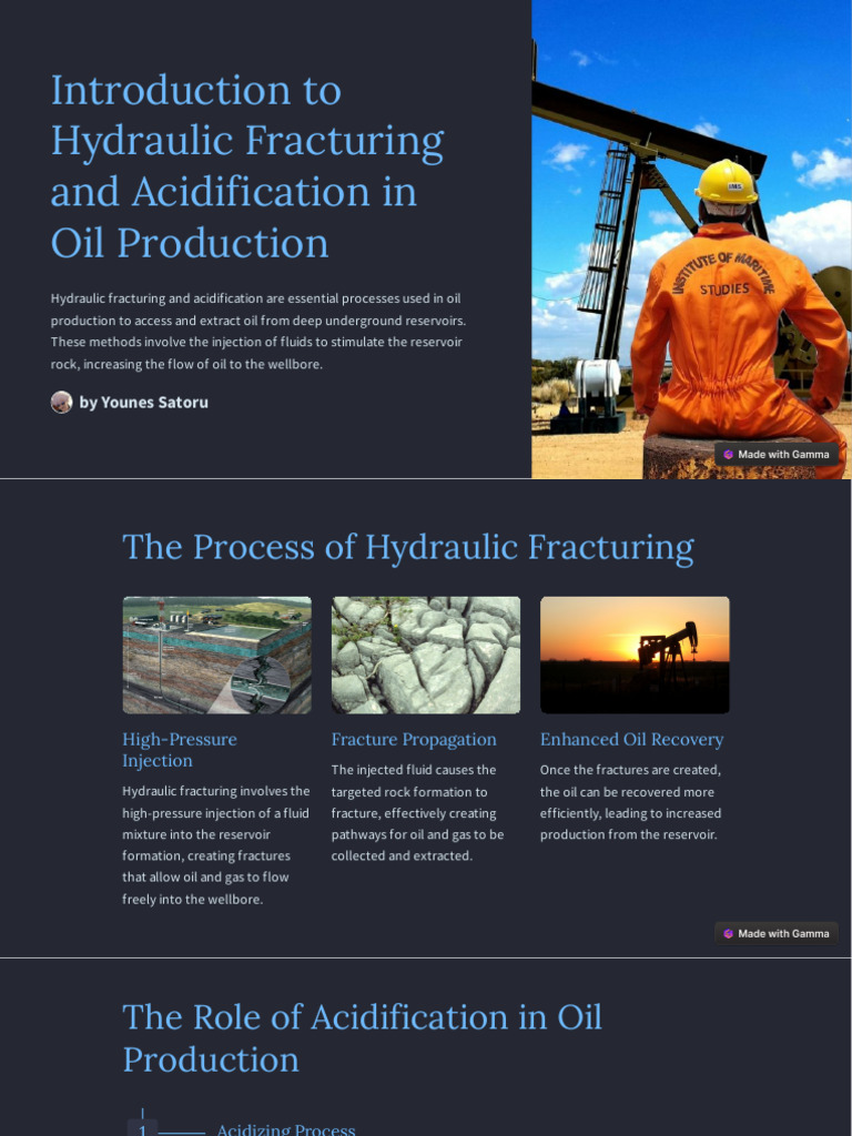 Hydraulic Fracturing & Acidification Overview | PDF | Extraction Of ...