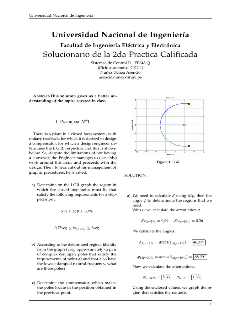 Control Systems II Practice Solutions | PDF | Applied Mathematics ...