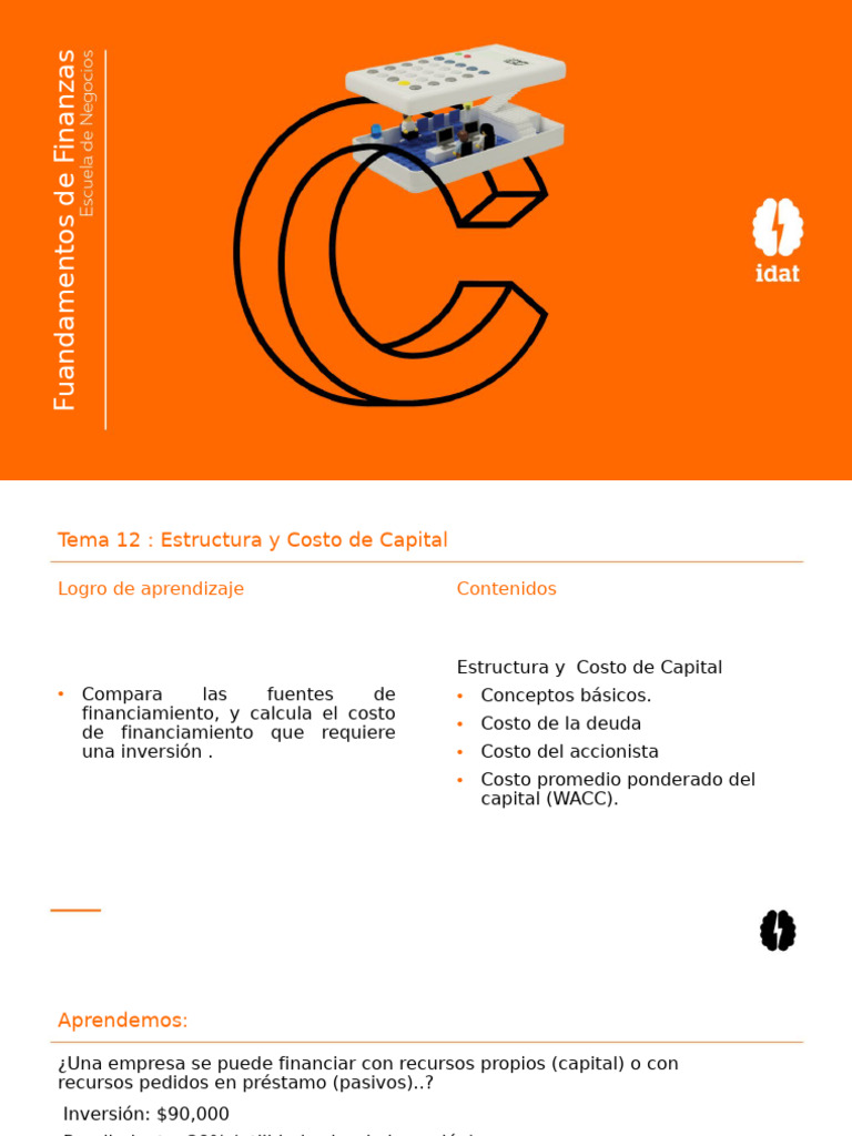 Estructura y Costo de Capital | PDF | Business | Deuda