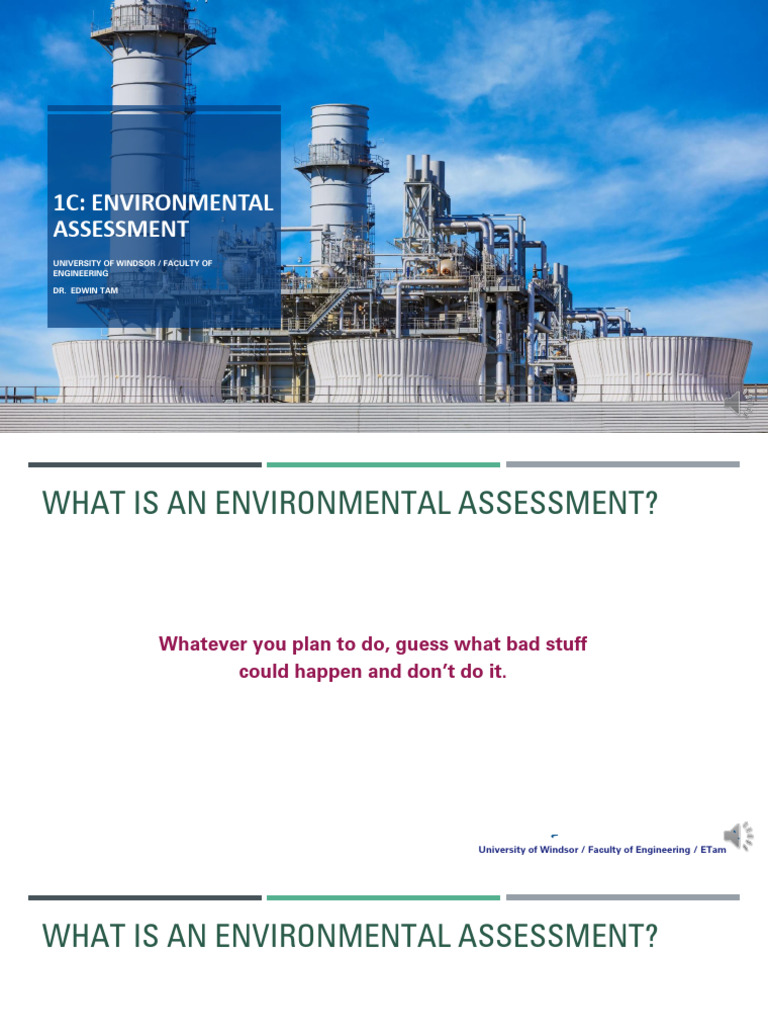 1C Environ Assess - Annotated | PDF | Environmental Impact Assessment ...