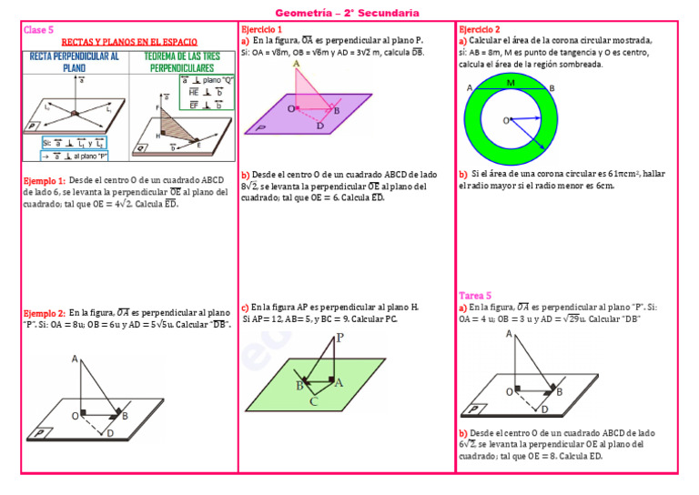 Sprawdzian Z Matematyki Klasa 5 Geometria Kąty CLASE 5 - GEOMETRIA (5) | PDF