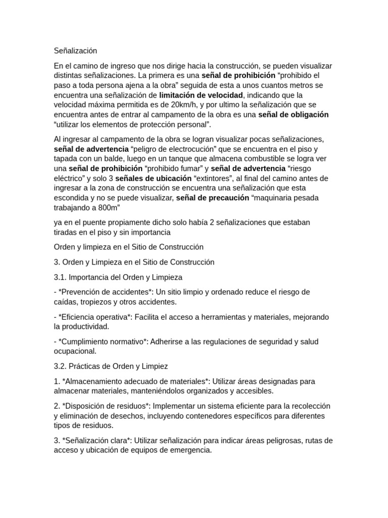 Estructura de Un Informe Técnico de Higiene y Seguridad | PDF | Residuos