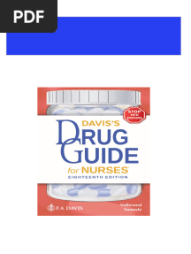 Ebooks File Davis's Drug Guide For Nurses 18th Edition April Vallerand All Chapters