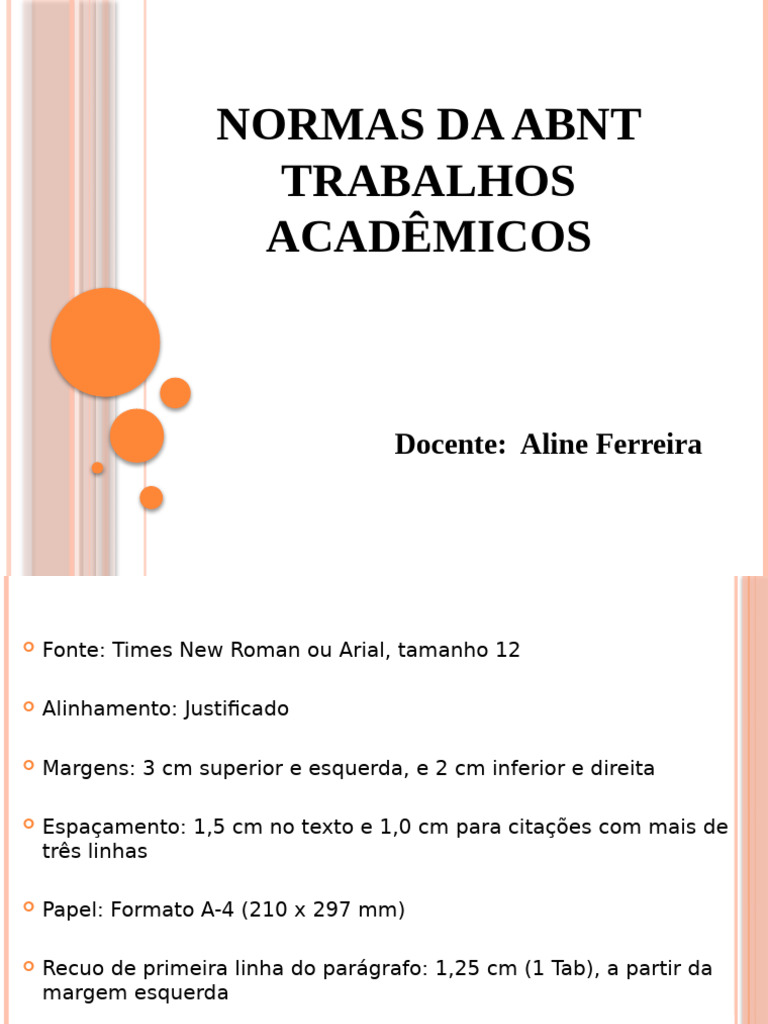Normas ABNT para Trabalhos Acadêmicos | PDF | Science