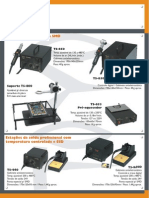 Estações de solda SMD com temperatura controlada e acessórios