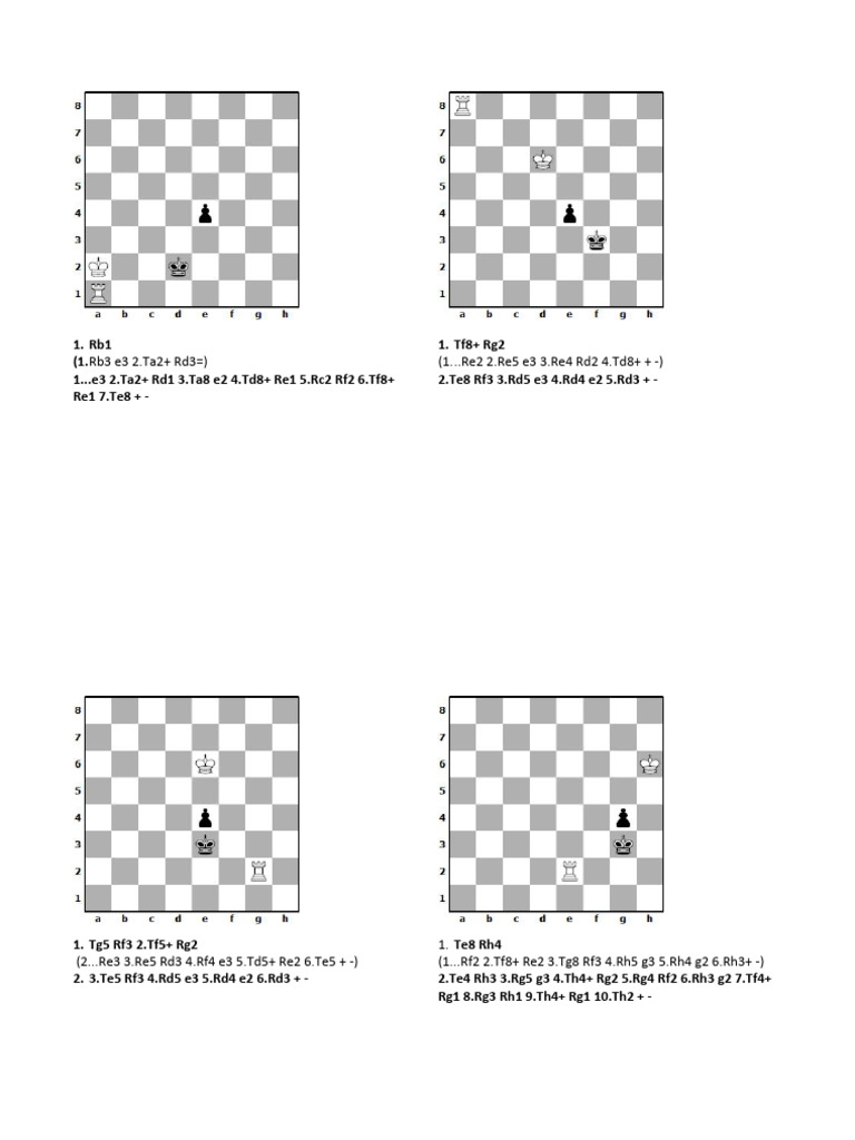 Rook Endings | PDF
