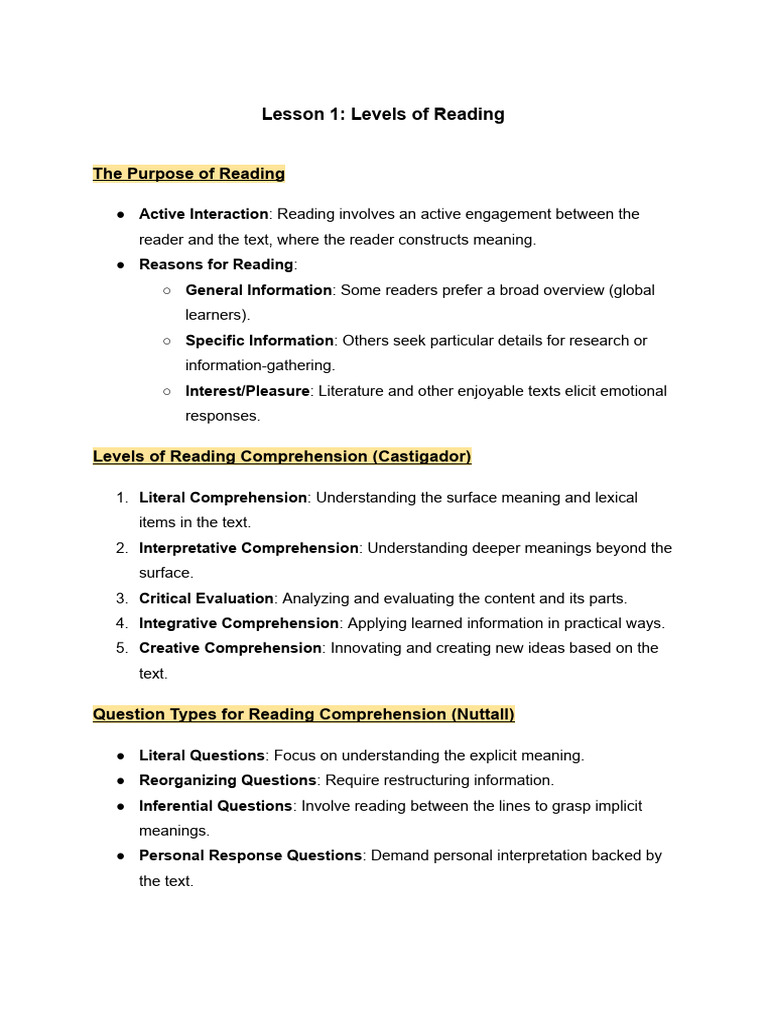 English Receptive Skillz Biatch | PDF | Reading Comprehension | Schema ...