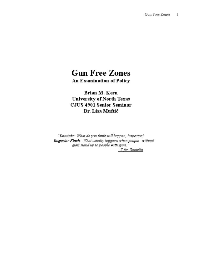 Gun Free Zones PDF Concealed Carry In The United States Gun Control