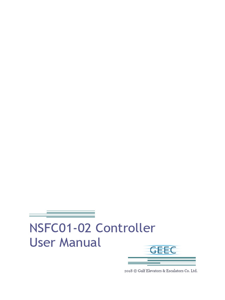 Door Drive User Manual NFSC01-02 (GEEC) | PDF | Elevator | Insulator ...