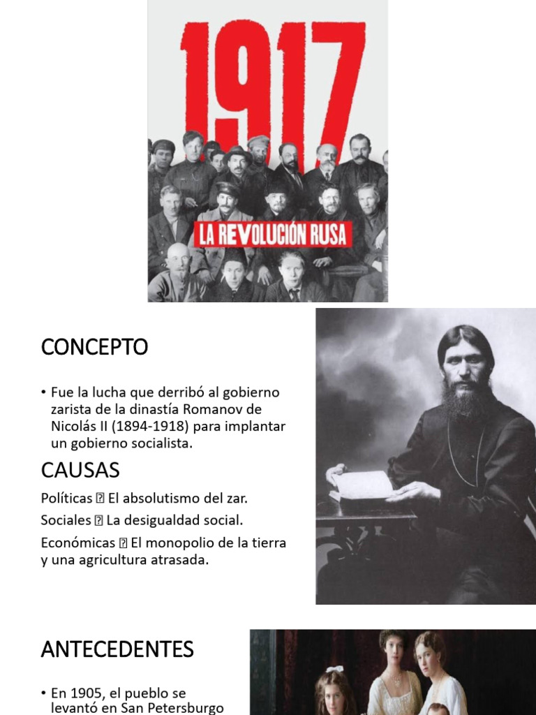 Actividades de la Revolución Rusa | PDF | Vladimir Lenin | Imperio ruso