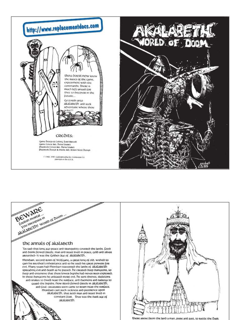Akalabeth - Manual | PDF