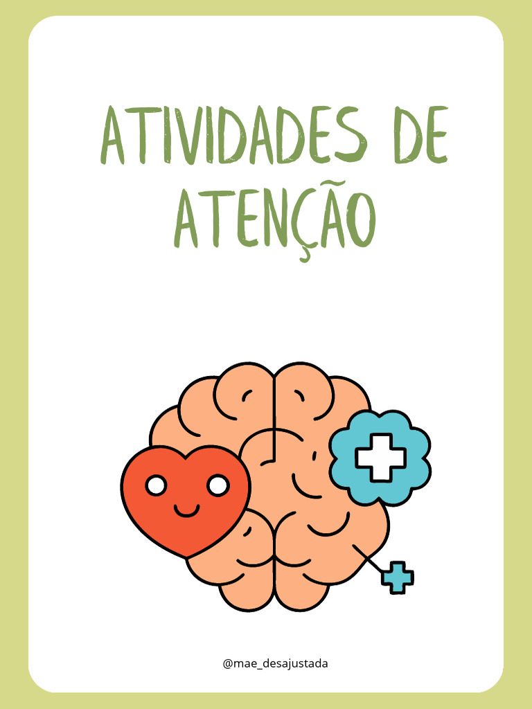 Atividades de Atenção para TDAH | PDF | Transtorno de déficit de ...