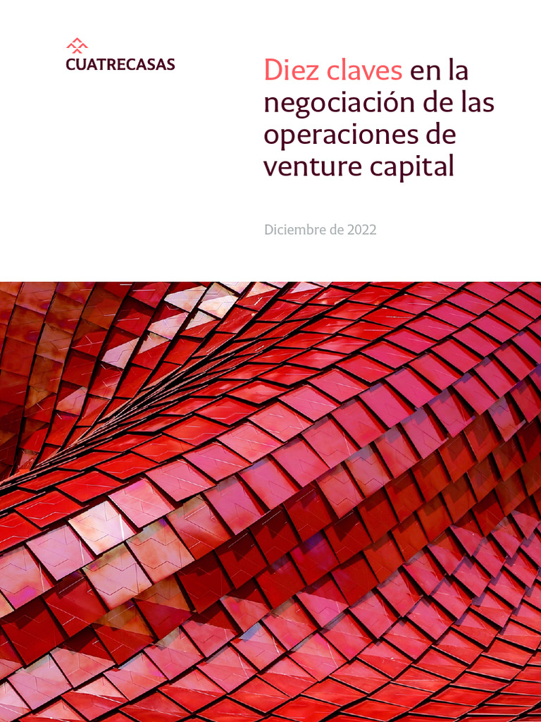 Claves Negociación Venture Capital | PDF | Empresa de inicio | Pequeñas ...