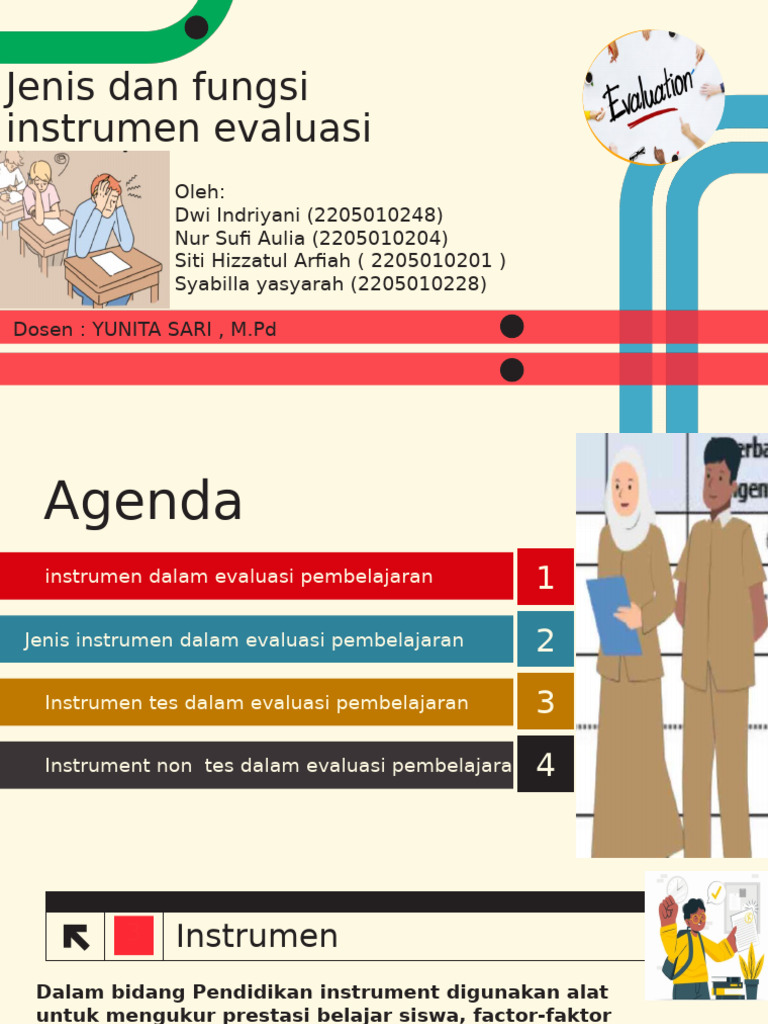 Jenis dan Fungsi Instrumen Evaluasi | PDF | Karier & Perkembangan ...