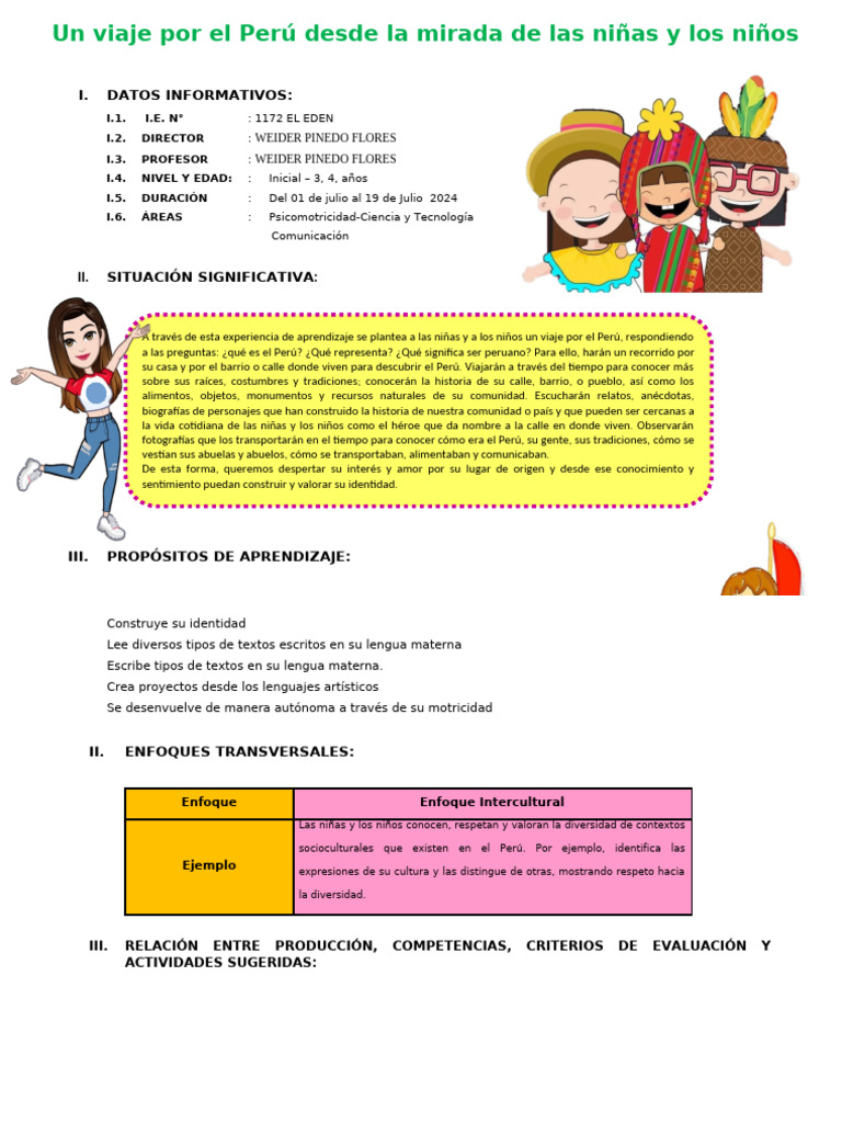Un Viaje Por El Perú Desde La Mirada de Las Niñas y Los Niños | PDF ...