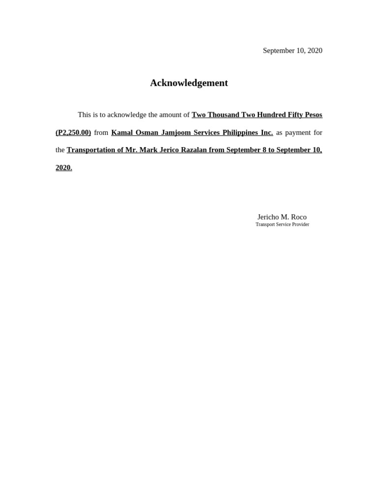 Acknowledgement | PDF