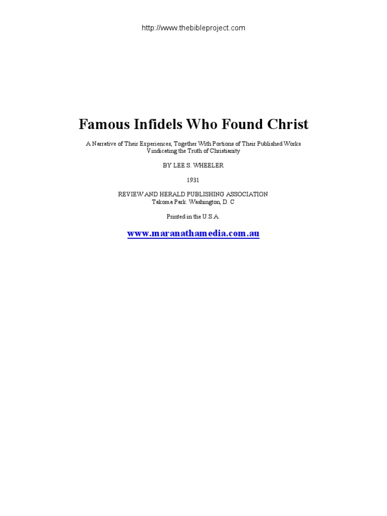 Infidels Who Converted to Christianity | PDF | Paul The Apostle ...