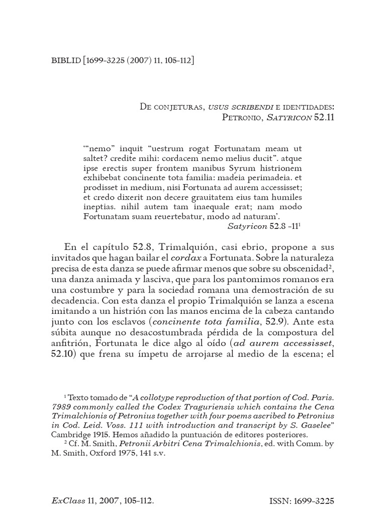 De Conjeturas Usus Scribendi e Identidad | PDF | Unidades Semánticas ...