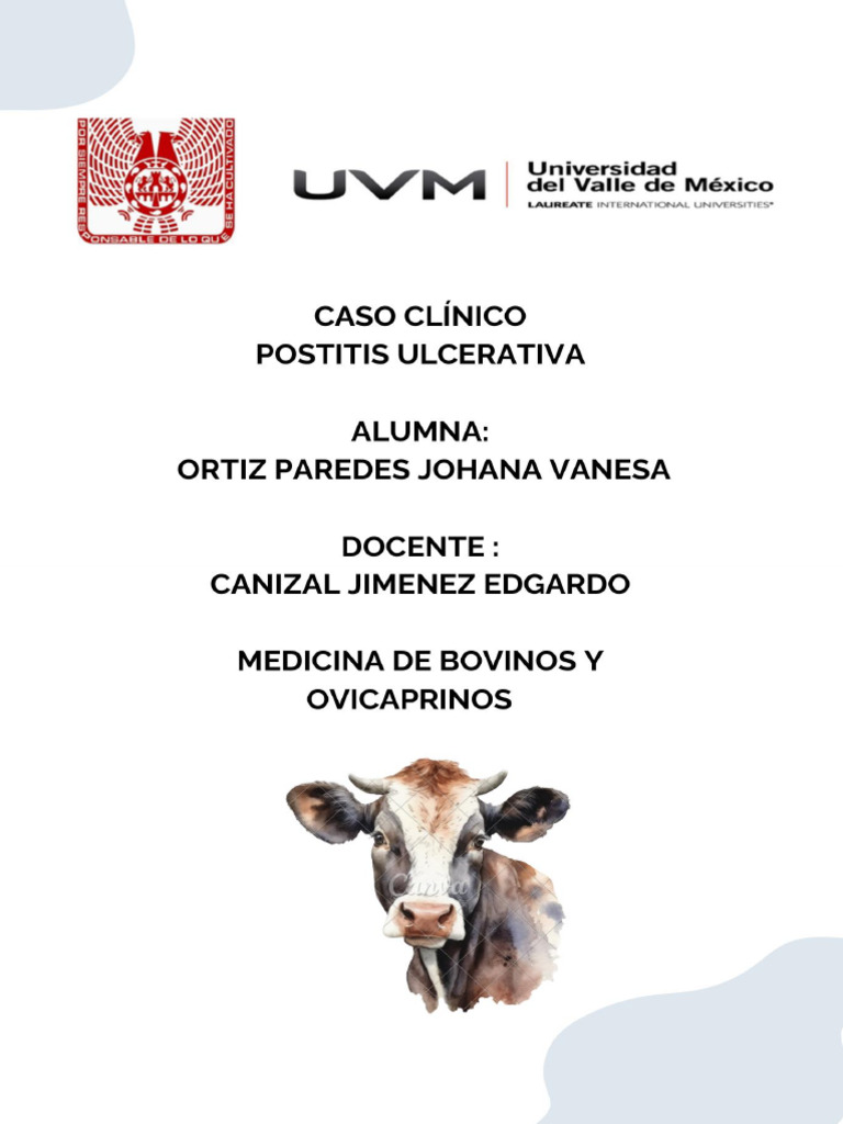 Postitis ulcerativa en ovinos y bovinos | PDF | Salud y bienestar ...