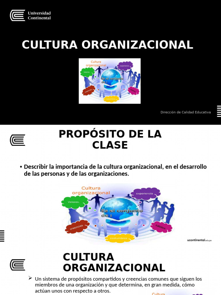Importancia de la Cultura Organizacional | PDF | Cultura organizacional ...