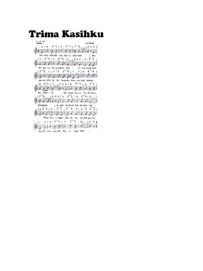 Trima Kasihku | PDF