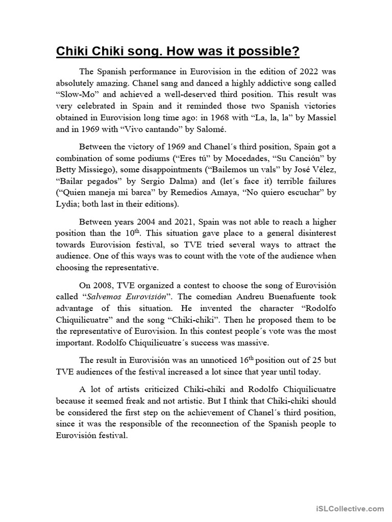 past-simple-text-about-how-a-freak-spanish-song-was-in-eurovisi-n-pdf