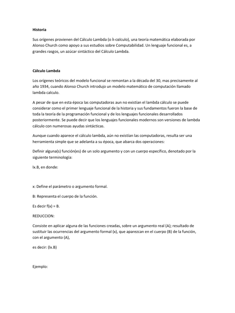 Introducción a la Programación Funcional | PDF | Programacion Funcional ...