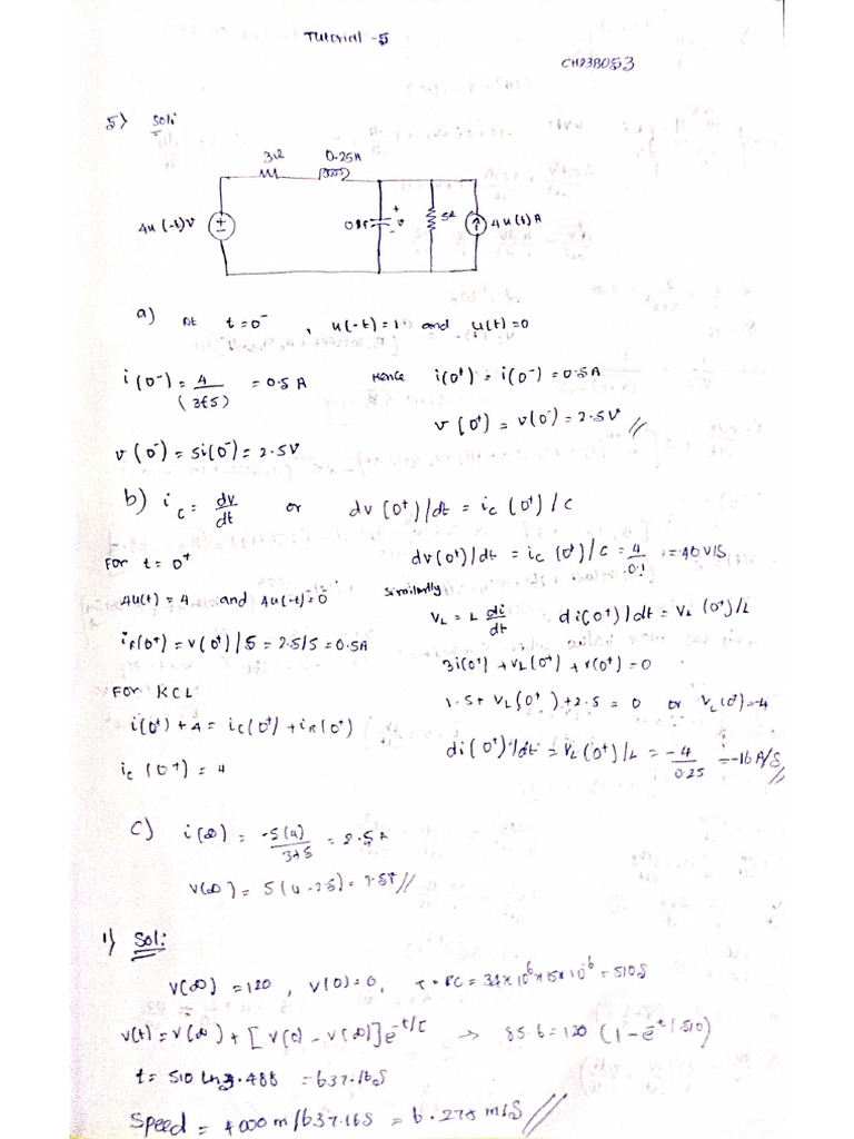 EE Tutorial 5 | PDF