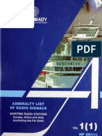 Admirality List of Radio Signals (Vol 1)