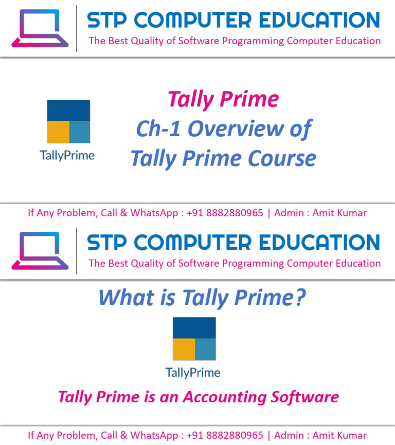 Ch-1 Overview of Tally Prime | PDF | Business