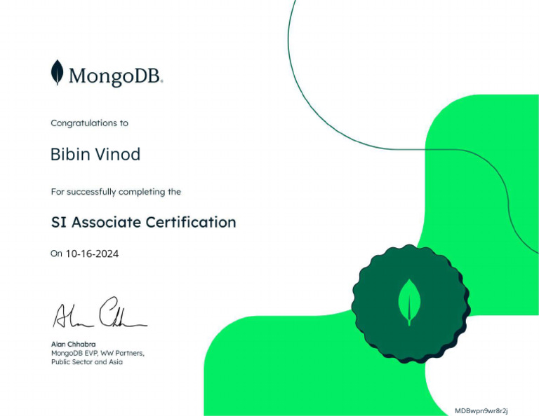Bibin vinod certificate pdf