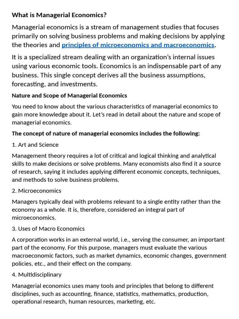 Understanding Managerial Economics | PDF | Economics | Microeconomics