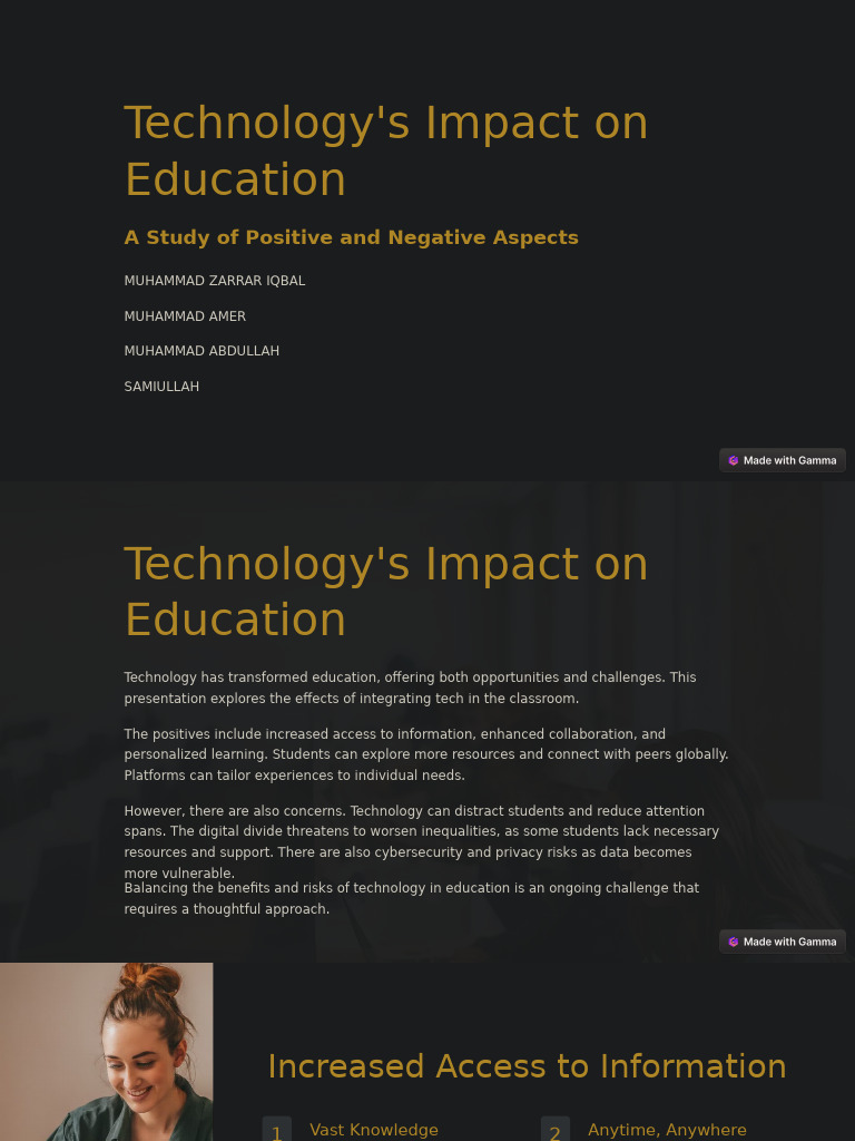 Technologys Impact on Education | PDF | Learning | Educational Technology