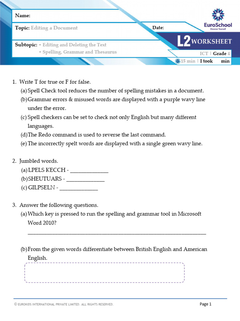 Editing A Document W2 | PDF | Text | Writing