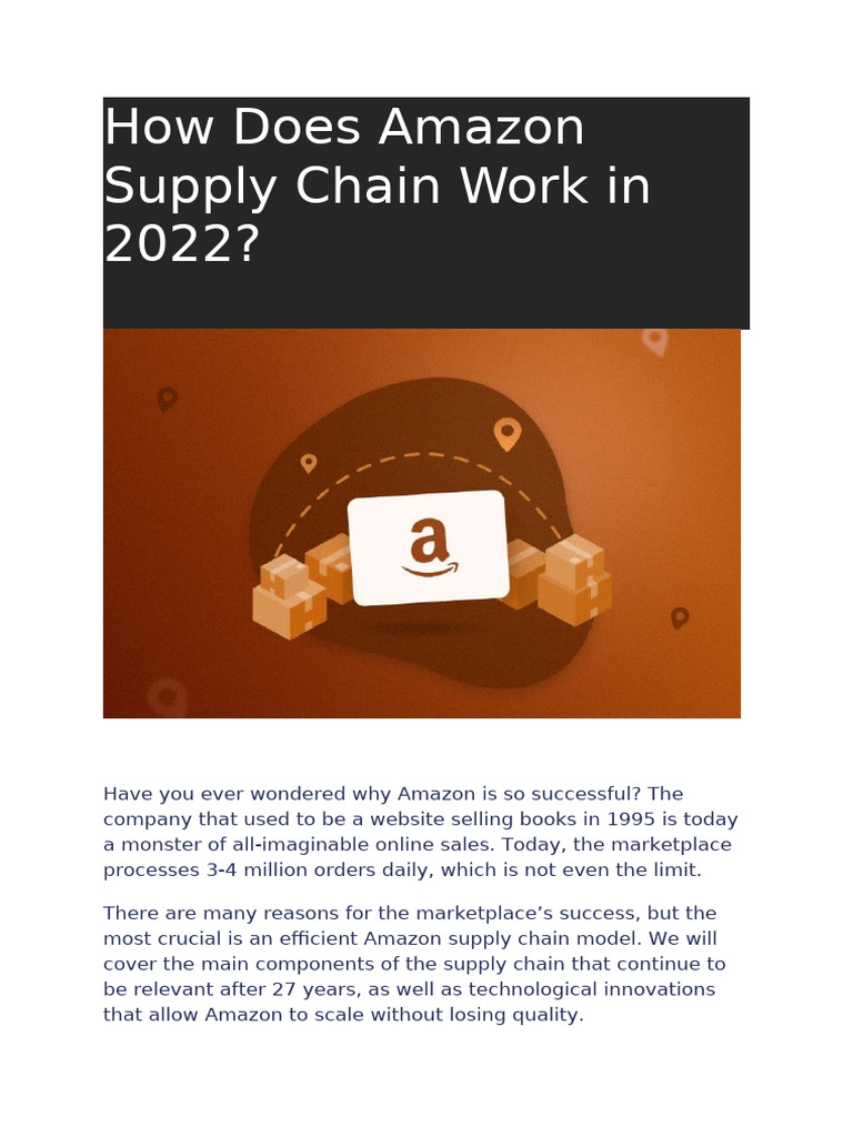 Have You Ever Wondered Why Amazon Is So Successful | PDF | Warehouse ...