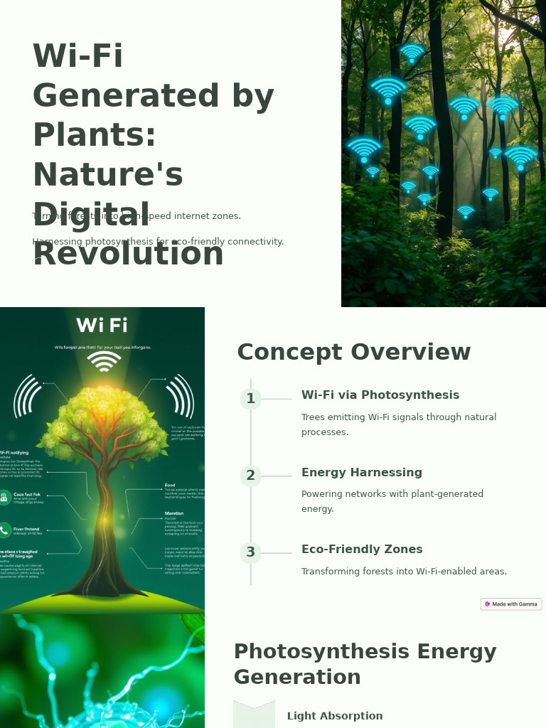 Plant-Powered Wi-Fi Connectivity | PDF | Wi Fi | Photosynthesis