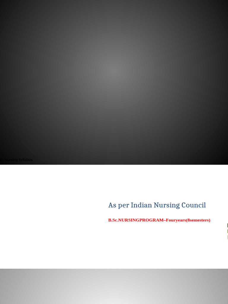 B Sc Nursing Syllabus All Sem Pdf Libraries Nursing