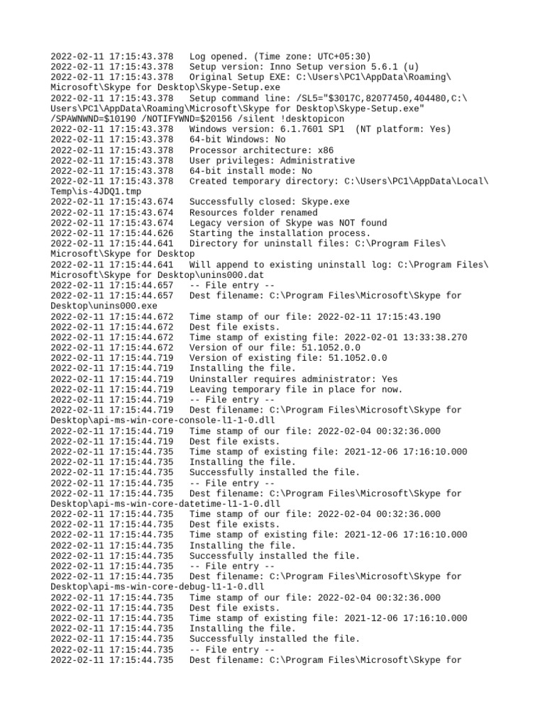 Setup Log 2022-02-11 #001 | PDF | Computer File | Directory (Computing)