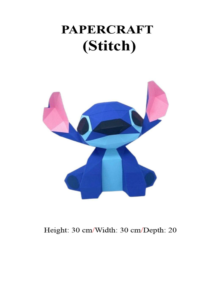 Stitch Papercraft Template Guide | PDF