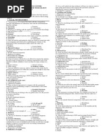 Forensic Chemistry and Toxicology