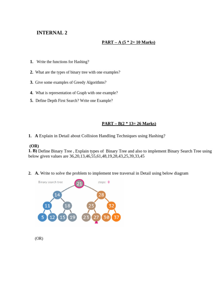 INTERNAL 2- DSA | PDF