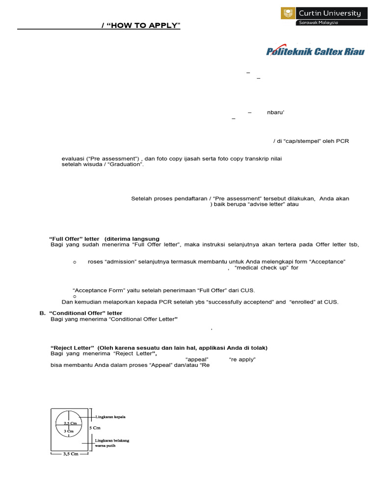Cara Pendaftaran di CUS dan IES Pekanbaru | PDF