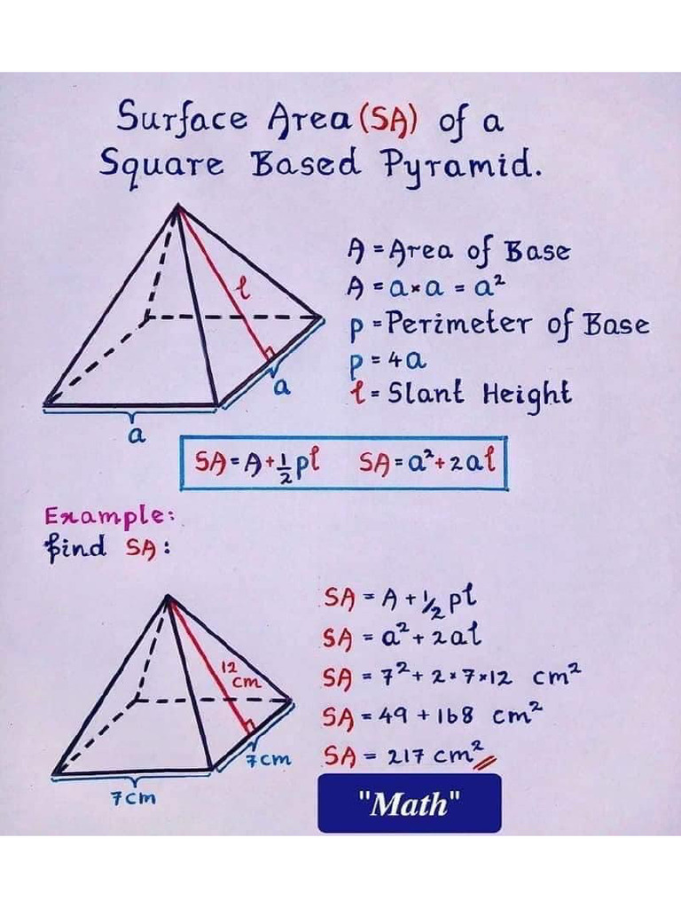 Sir Legend Maths Formulas | PDF