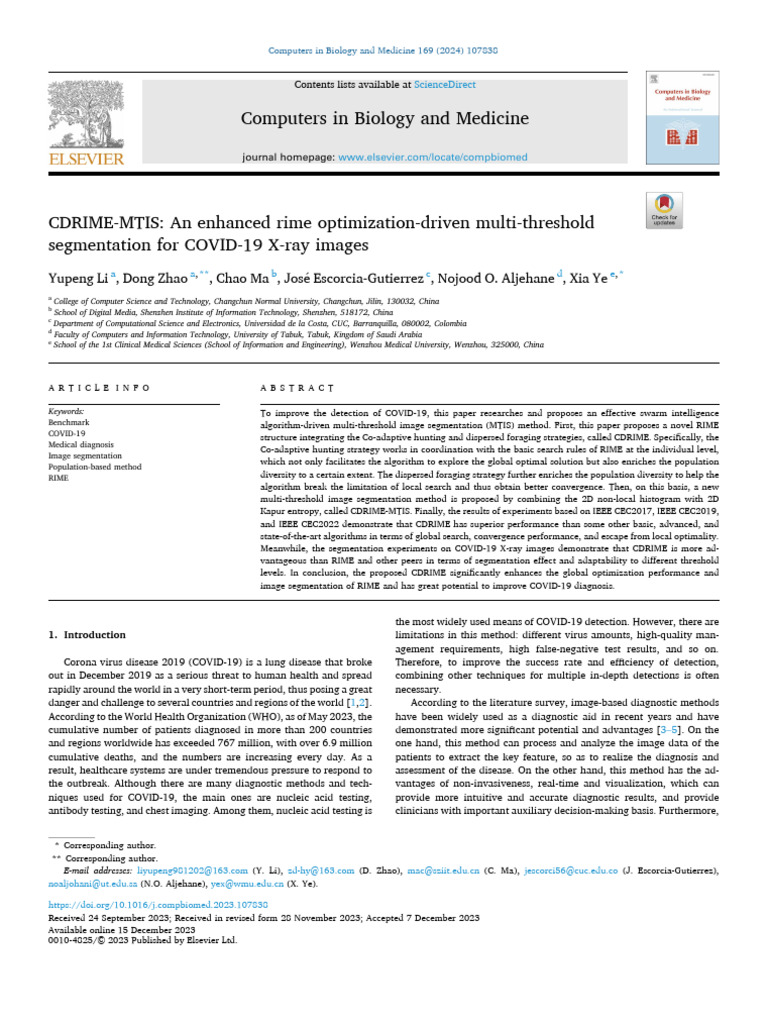 Rime Ref3 | PDF | Image Segmentation | Medical Diagnosis