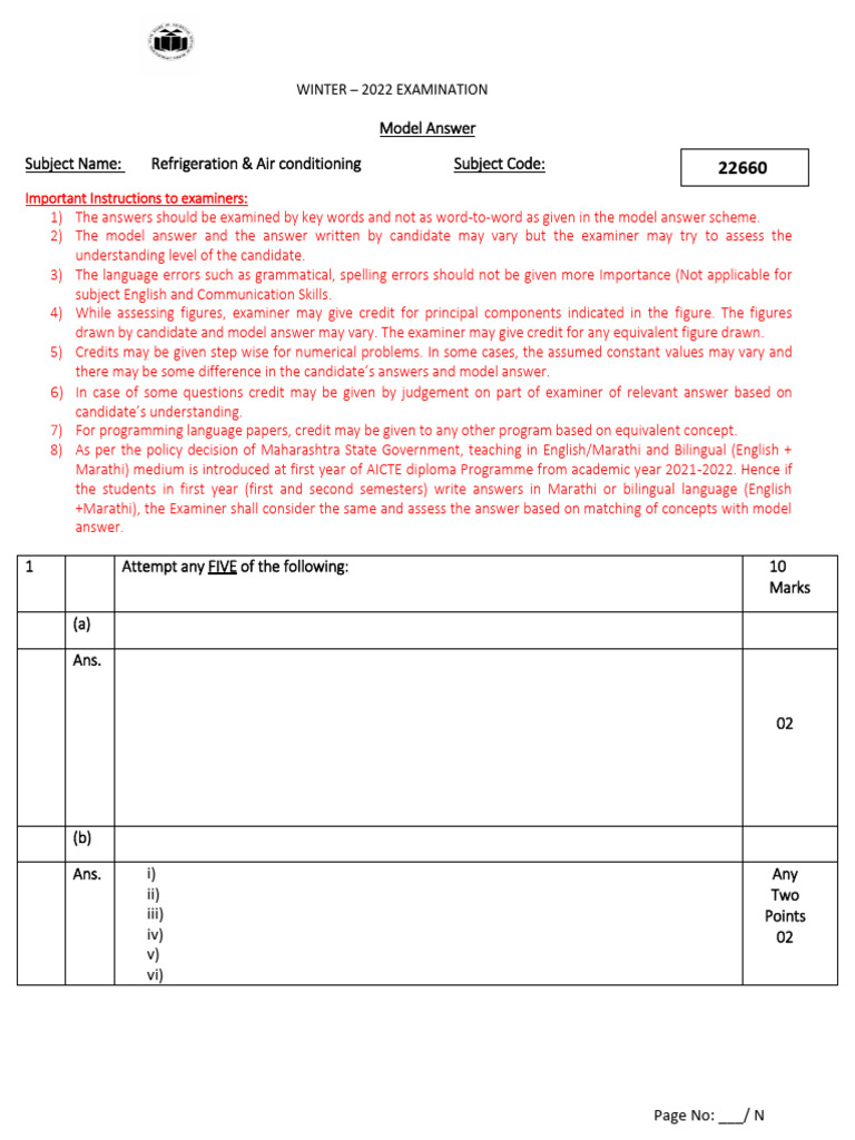Refrigeration & AC Exam Guide | PDF | Refrigeration | Liquids