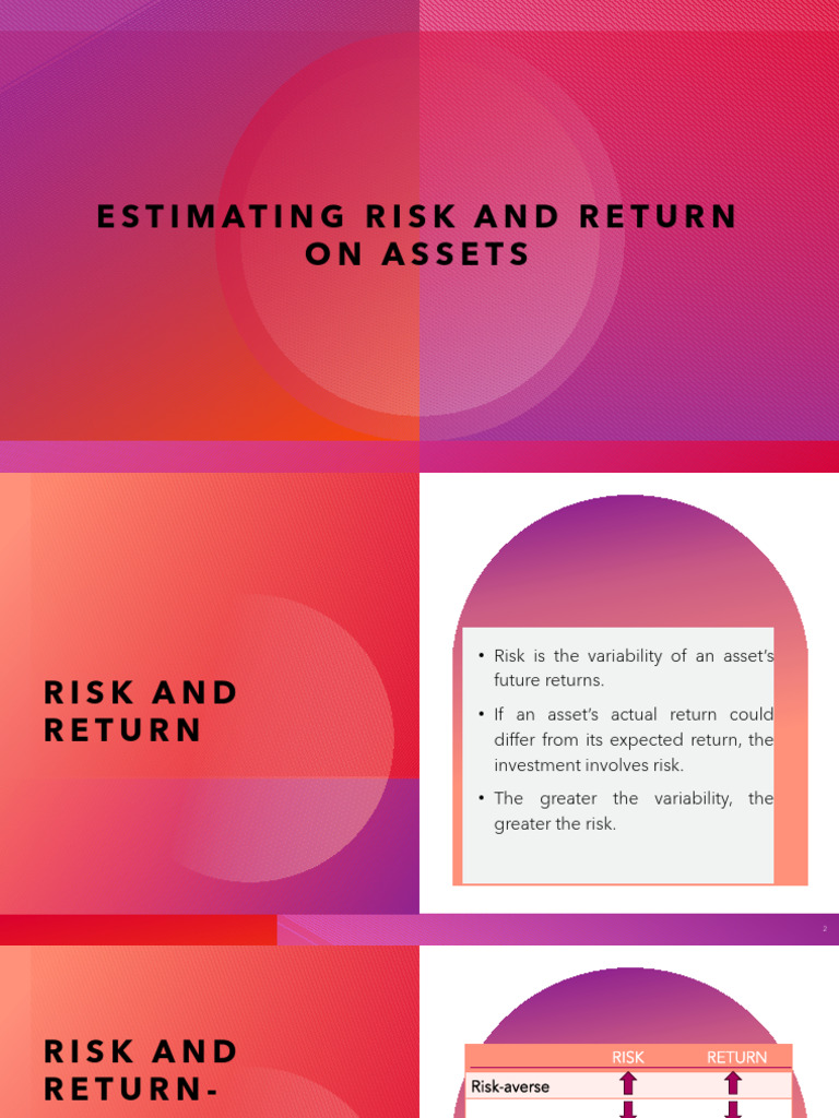 Estimating Risk and Return On Assets | PDF | Standard Deviation ...