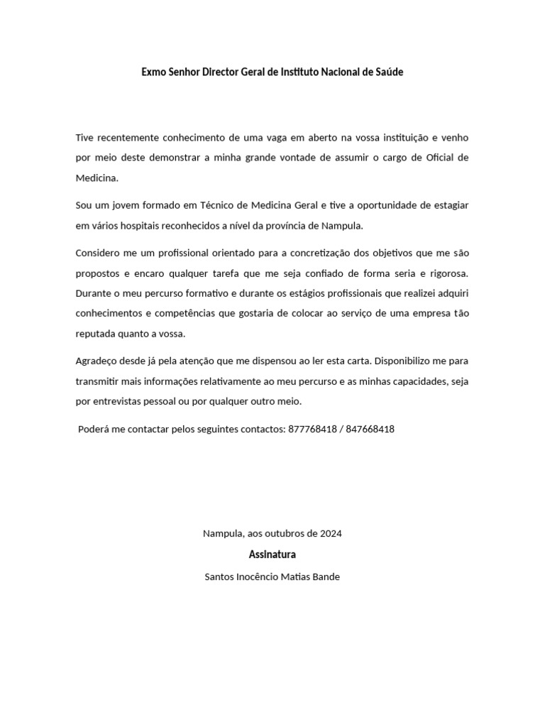 Carta Apresentacao Pdf